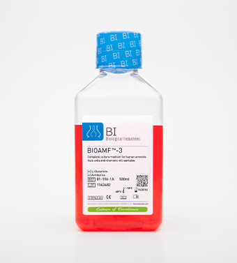 BIOAMF-3 medium for the primary culture of human amniotic fluid and chorionic villus cells