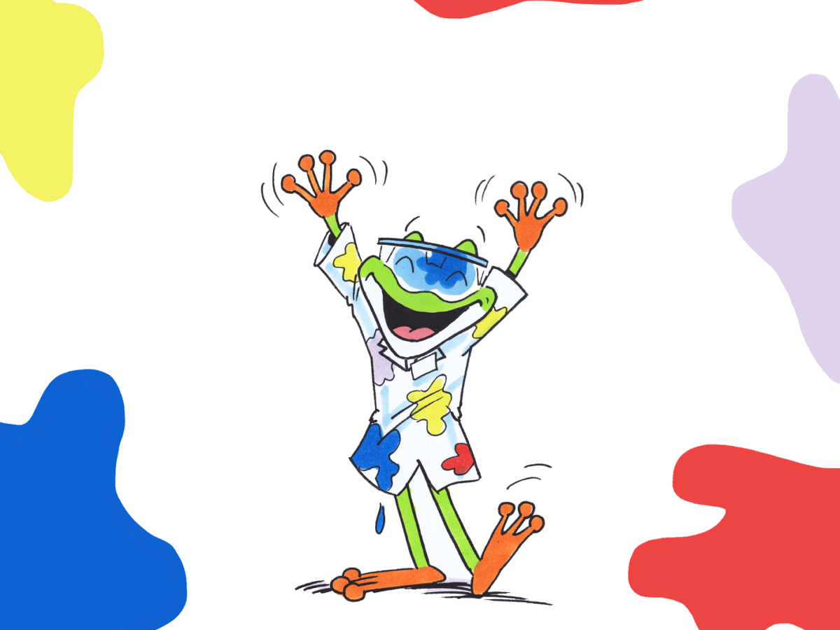 neoFroxx im neuen Design und mit einem neuen Frosch, Freddie Froxx
